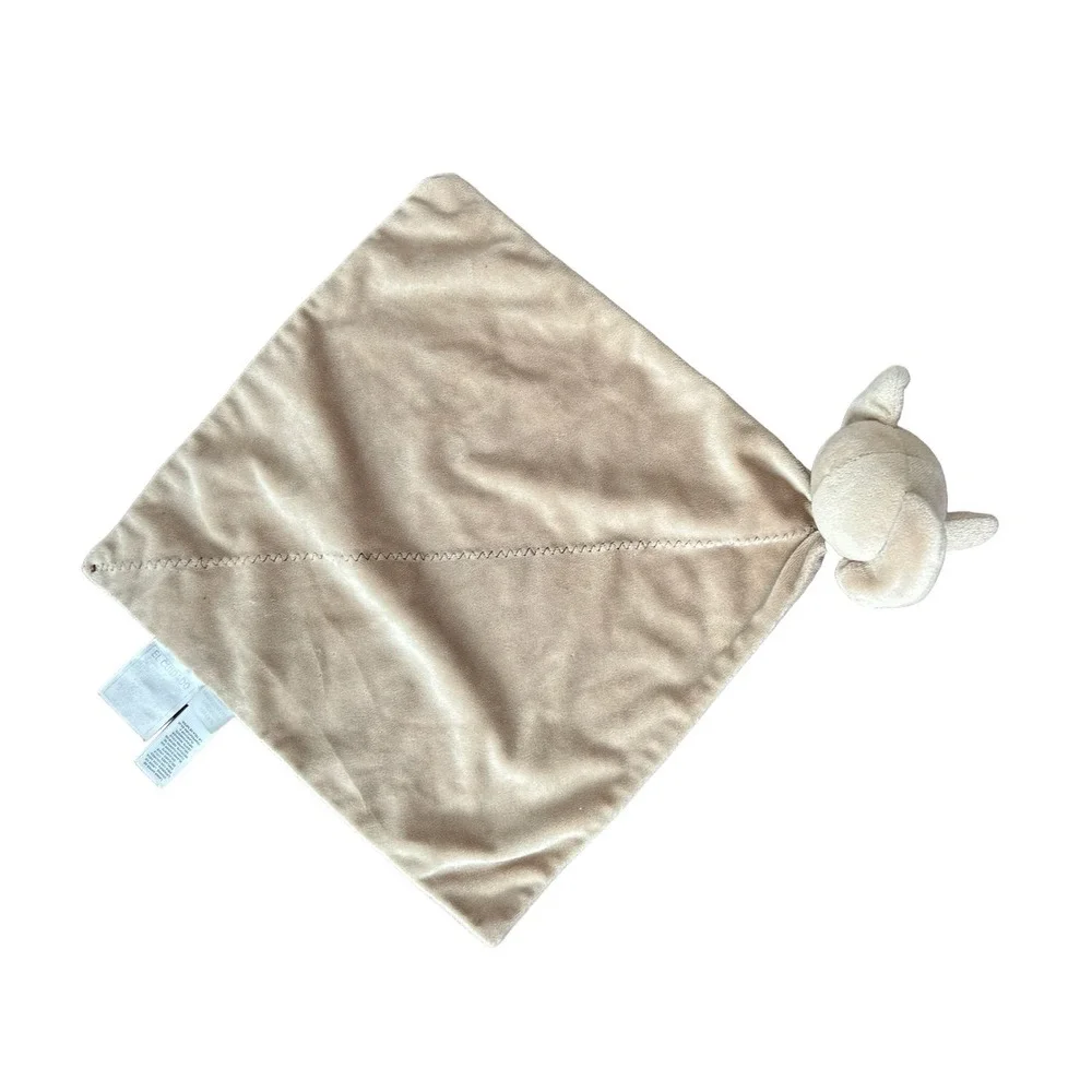 Carters Just One Year Elephant Security Blanket Lovey Brown Precious‎ Firsts